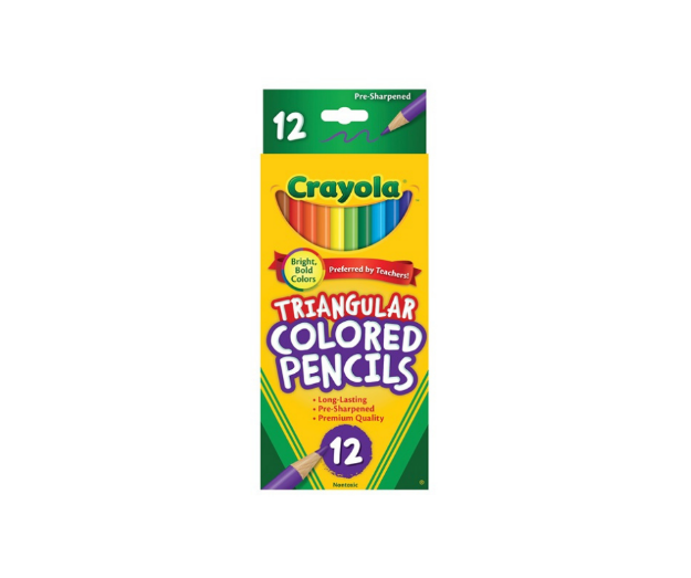 Picture of Crayola Coloured Pencils Triangular Grip Pk 12