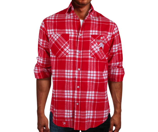 Picture of SYDNEY SWANS RINGBARK FLANNEL SHIRT