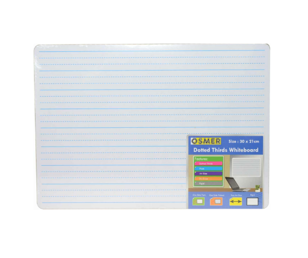 Picture of Osmer A4 Whiteboard Double sided - plain/dotted thirds